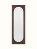 Hand Carved Sheesham Wood & Brass Full-length Mirror 14